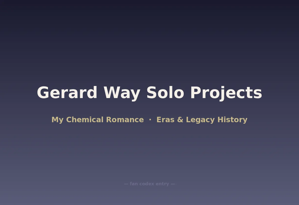 Gerard Way Solo Projects
